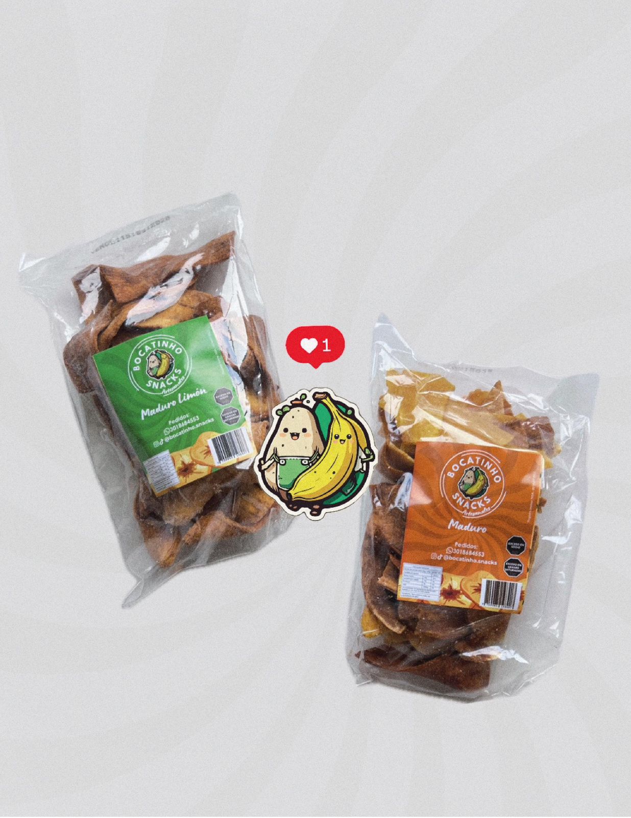 Snacks Bocatinho empacados